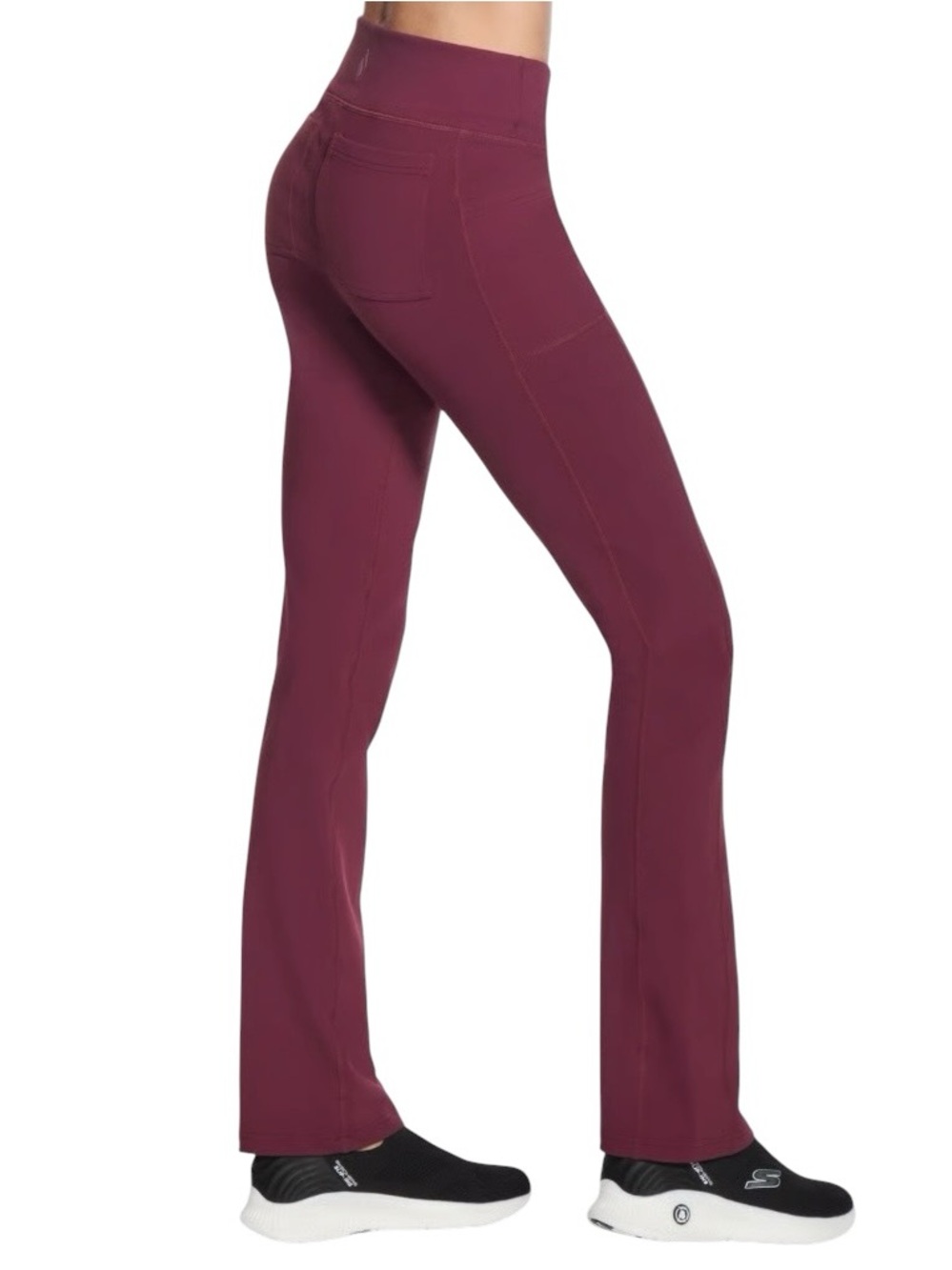 SKECHERS GO WALK OG Pant Regular length Burgundy Size Large Activewear Like new - Picture 5 of 11